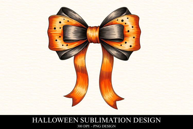Halloween Bow Clipart PNG | Spooky Season Png
