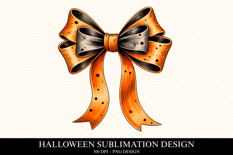 Halloween Bow Clipart PNG | Spooky Season Png
