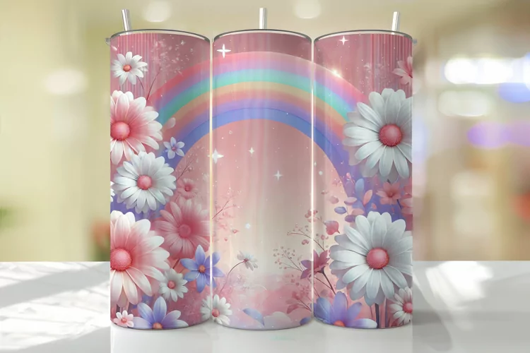 Rainbow Tumbler Wrap | Sublimation | Tumblers