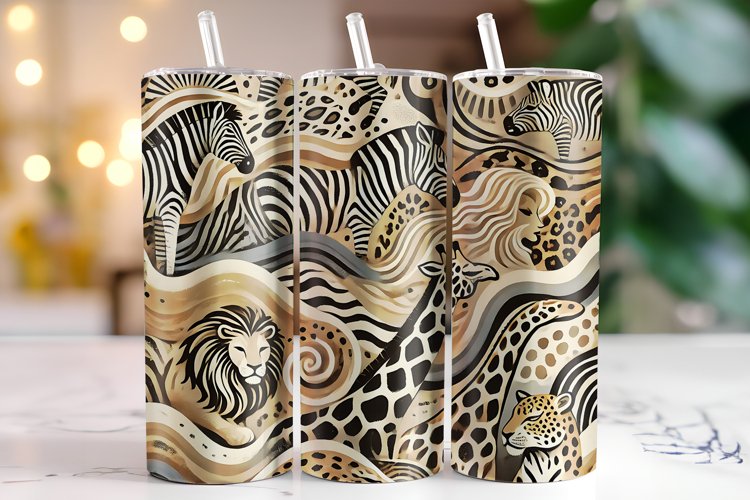 Animal Print Pattern Tumbler Wrap | Sublimation | Tumblers example image 1