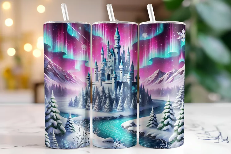 Castle Tumbler Wrap | Sublimation | Tumblers