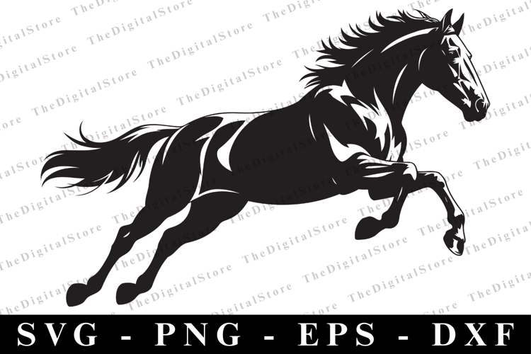 Horse Silhouette Image 6