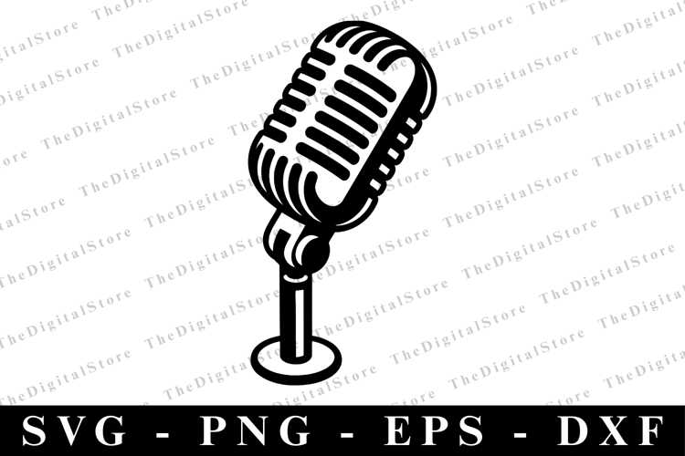 Microphone Silhouette Image 8
