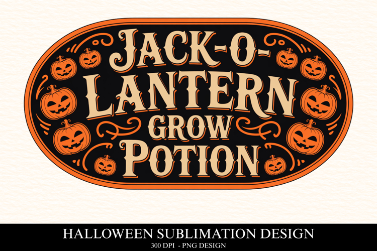 Jack-o- lantern grow potion Clipart PNG | Spooky Season Png
