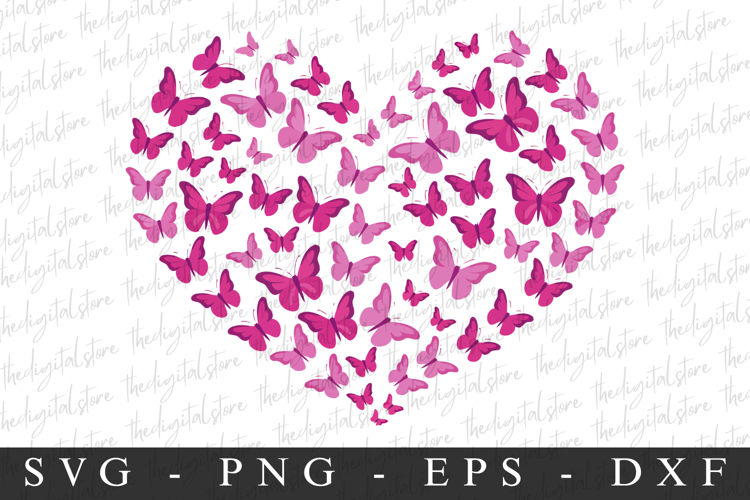 Butterfuly Heart PNG | Breast Cancer Awareness Png