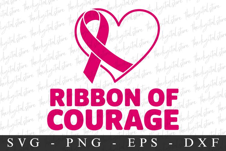 Ribbon Of Courage PNG | Breast Cancer Awareness Png