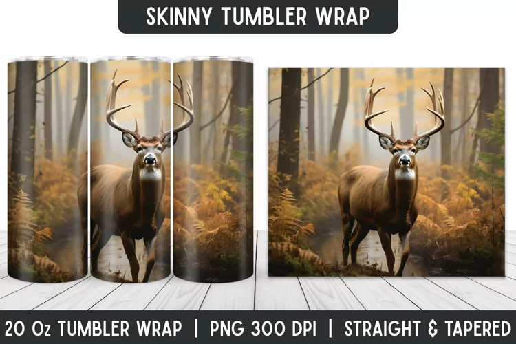 Tumbler Sublimation Wrap | 3D Sublimation | Skinny Tumbler