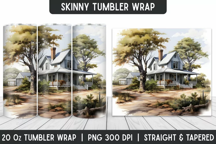 Tumbler Sublimation Wrap | 3D Sublimation | Skinny Tumbler