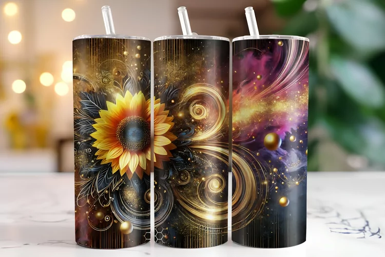Sunflower Tumbler Wrap | Sublimation | Tumblers