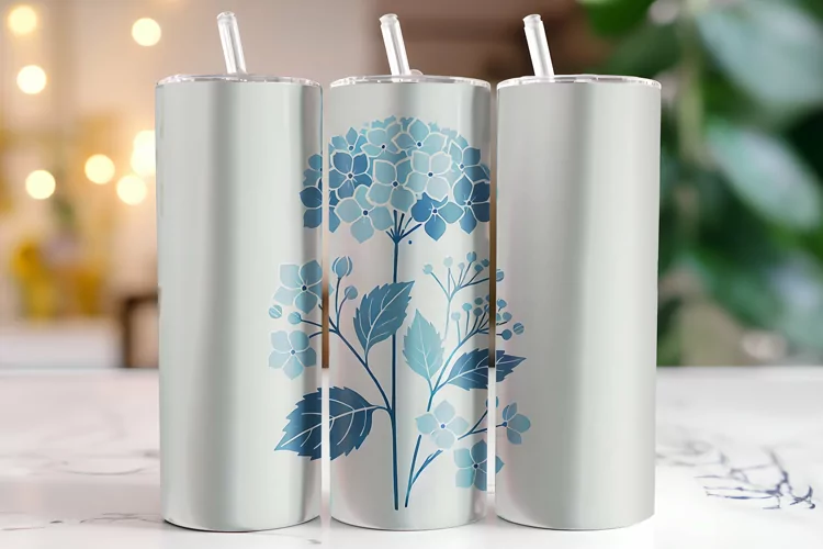 Flowers Tumbler Wrap | Sublimation | Tumblers