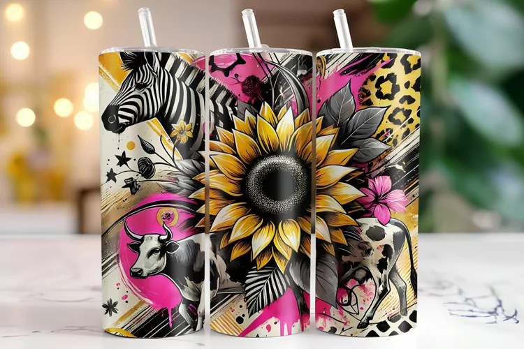 Sunflower Tumbler Wrap | Sublimation | Tumblers