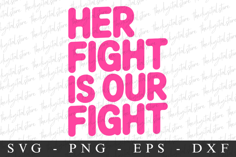 Her Fight PNG | Breast Cancer Awareness Png