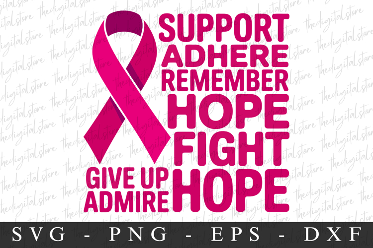 Support Adhere PNG | Breast Cancer Awareness Png