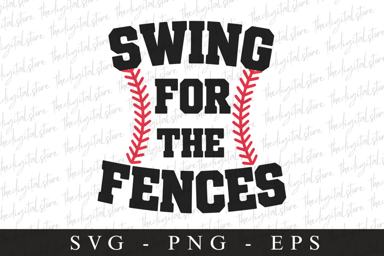 Swing for the fences SVG | Sports Svg | Game day svg