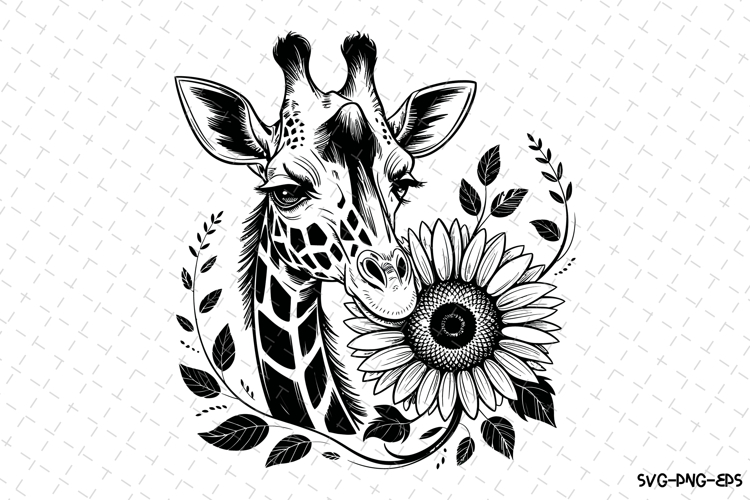 Giraffe Silhouette Image 13