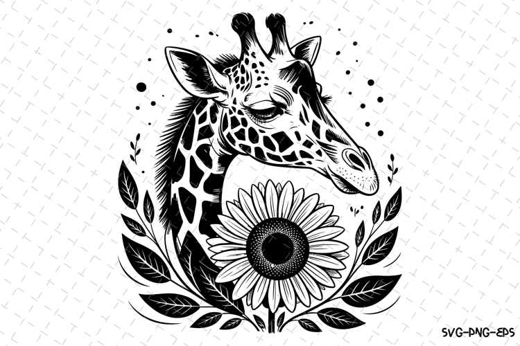 Giraffe Silhouette Image 12
