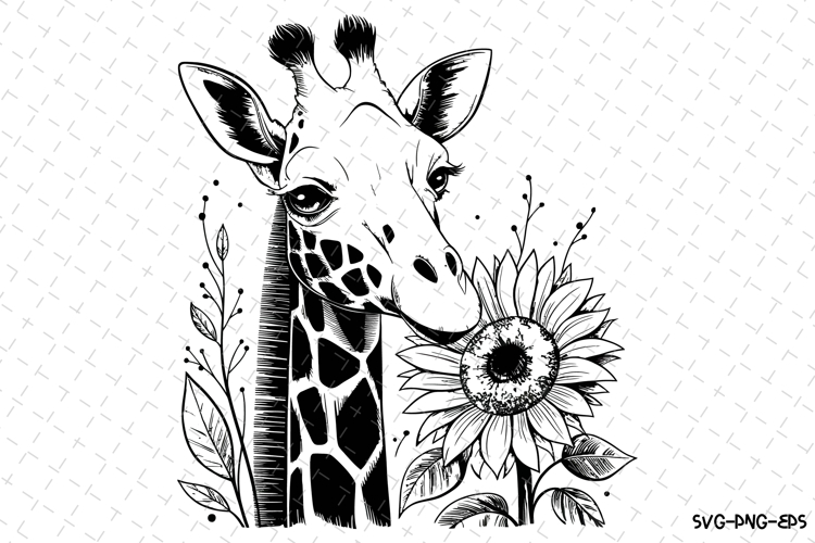 Giraffe Silhouette Image 10
