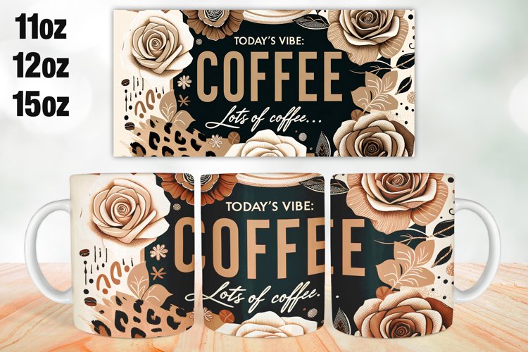 Coffee Mug Wrap Sublimation 11oz, 12oz, 15oz