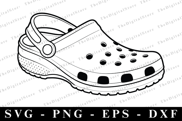 Croc Shoe SVG | SVG Cut files | Cricut