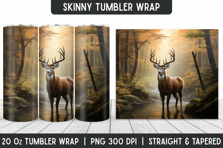 Tumbler Sublimation Wrap | 3D Sublimation | Skinny Tumbler