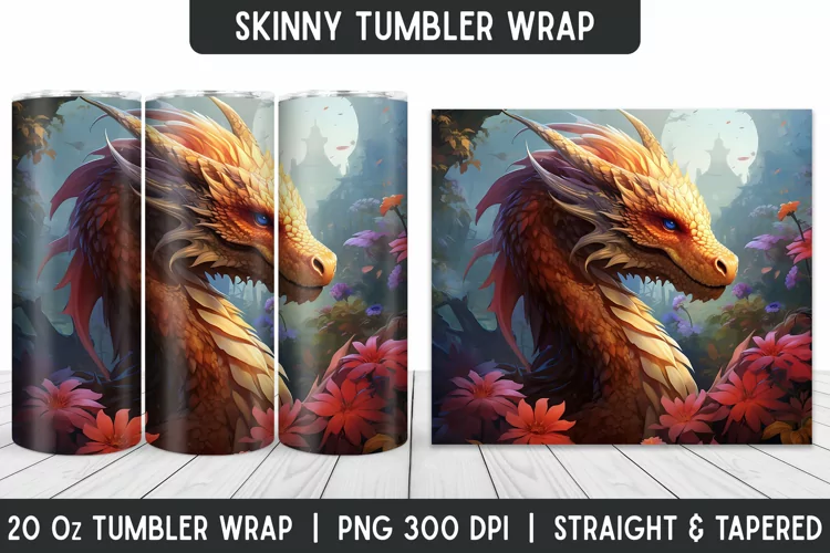 Tumbler Sublimation Wrap | 3D Sublimation | Skinny Tumbler