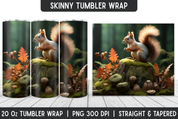 Tumbler Sublimation Wrap | 3D Sublimation | Skinny Tumbler