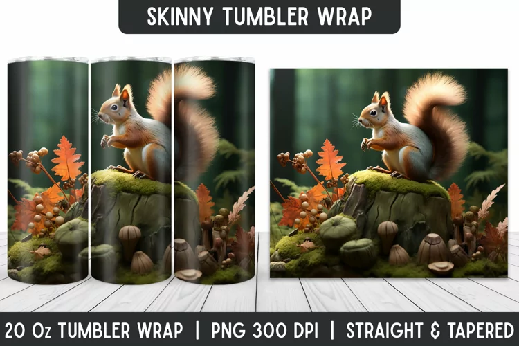 Tumbler Sublimation Wrap | 3D Sublimation | Skinny Tumbler