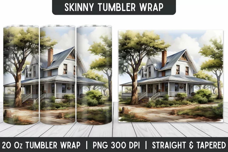 Tumbler Sublimation Wrap | 3D Sublimation | Skinny Tumbler