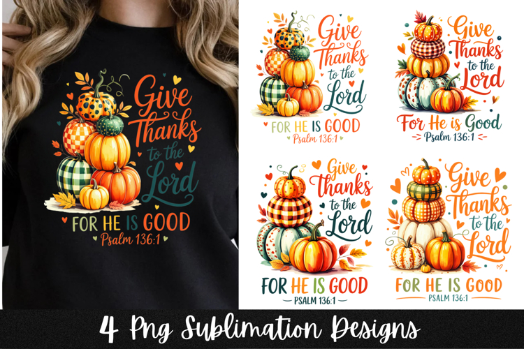 4 Christian Fall Inspirational Clipart PNG