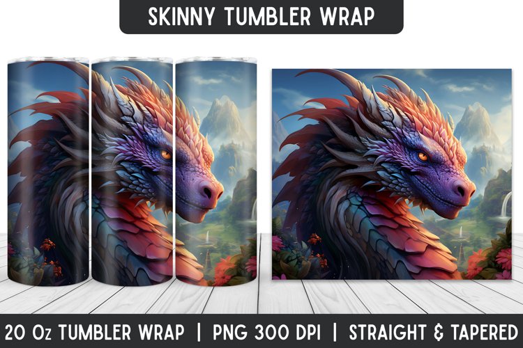 Tumbler Sublimation Wrap | 3D Sublimation | Skinny Tumbler