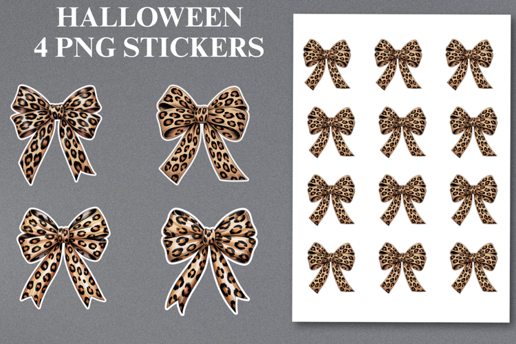 Halloween bow Stickers Png | Printable
