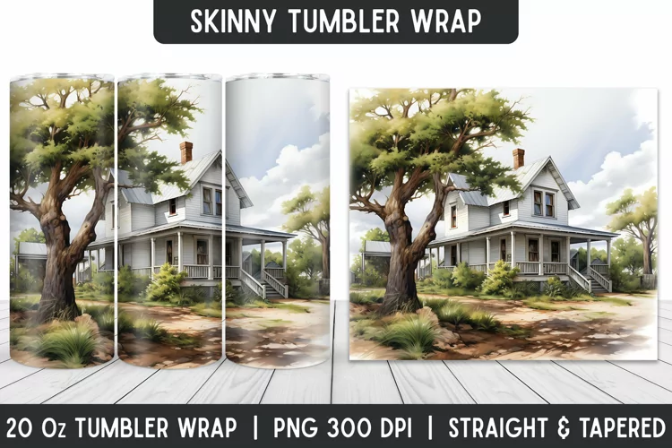 Tumbler Sublimation Wrap | 3D Sublimation | Skinny Tumbler