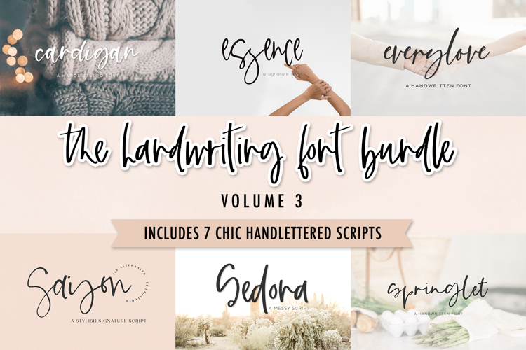 The Handwriting Font Bundle Vol. 3