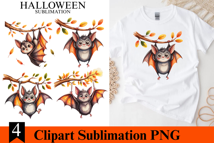 4 Halloween Bat Clipart PNG | Spooky Season Png