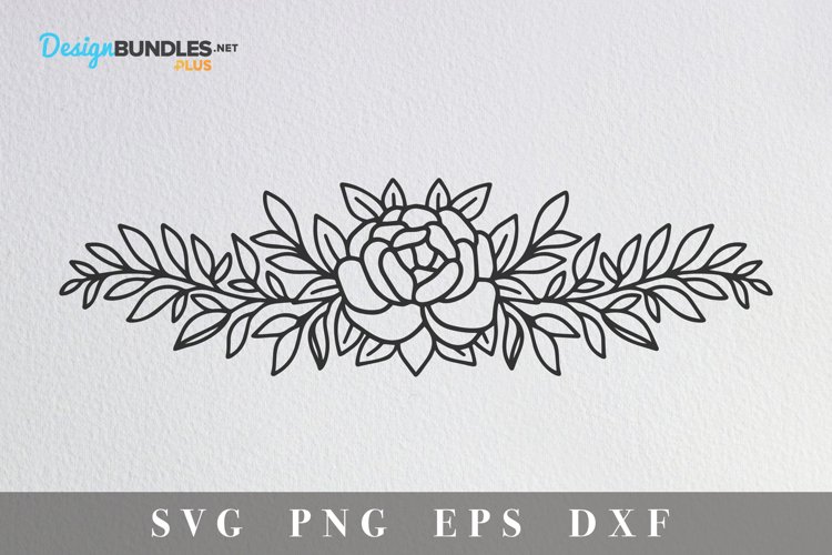 Flower Border SVG | Design Bundles