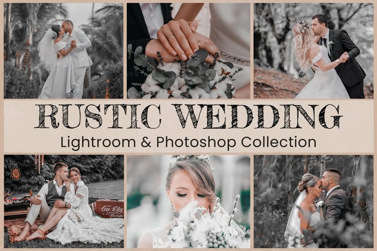 10 Rustic Wedding Photo Edit Collection example image 1