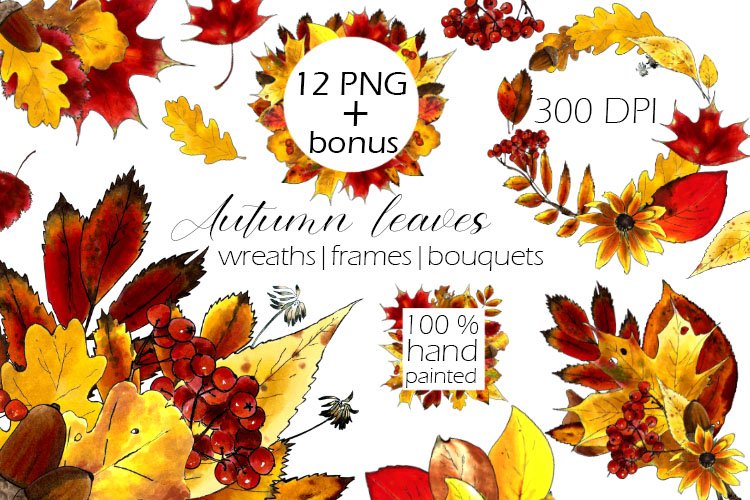Autumn Leaves Clipart Image 10