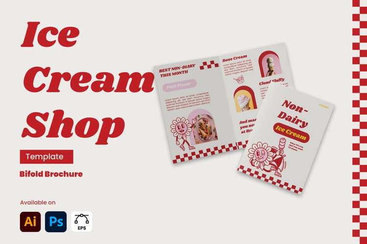 Ice Cream Shop - Bifold Brochure example image 1