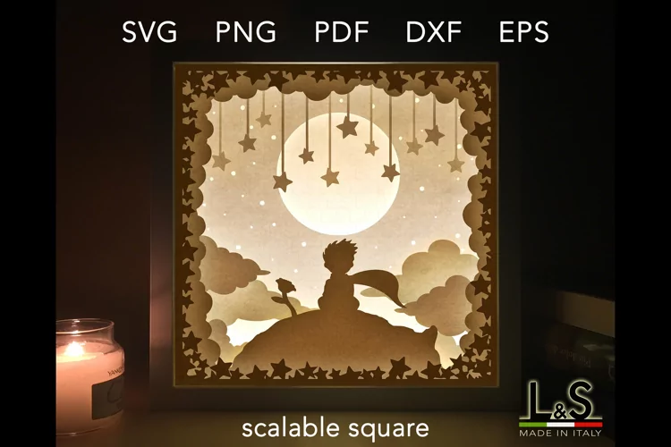Baby Lightbox | Layered Shadowbox SVG