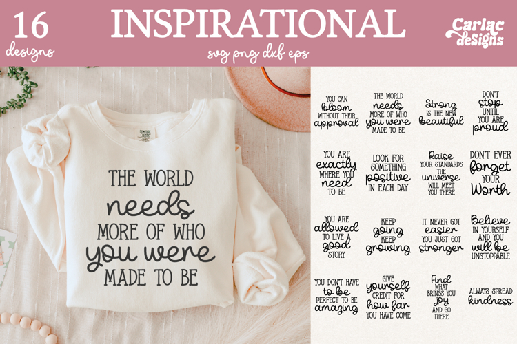 Inspirational Sublimation and Cut File Bundle