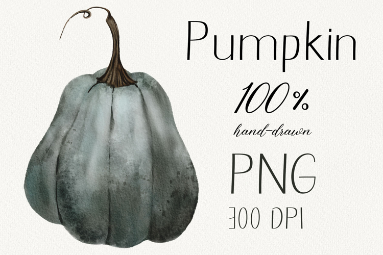 Watercolor pumpkin clipart | PNG for sublmation