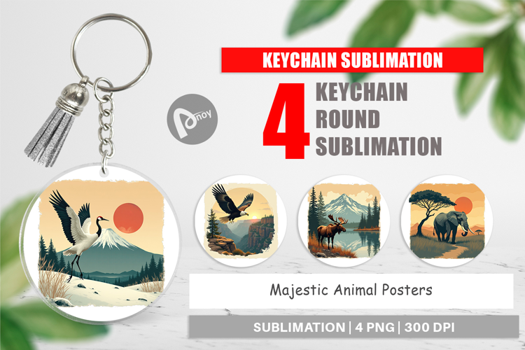 Keychain Majestic Animal Posters