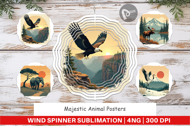 Wind Spinner Majestic Animal Posters