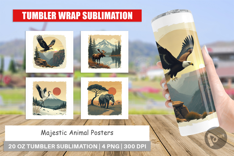 Tumbler Majestic Animal Posters