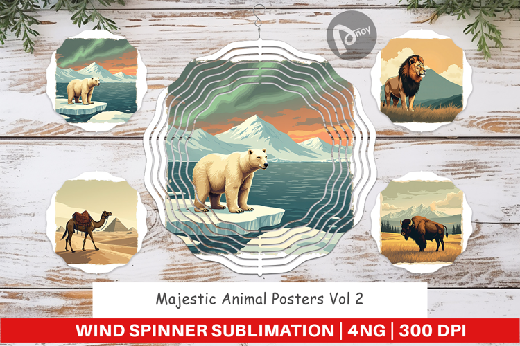 Wind Spinner Majestic Animal Posters
