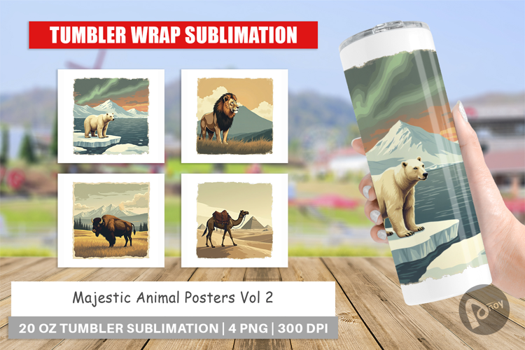 Tumbler Majestic Animal Posters