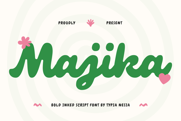 Majika - Bold Retro Brush Lettering Script