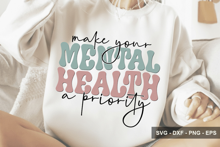Make Your Mental Health A Priority - Inspirational Design example image 1