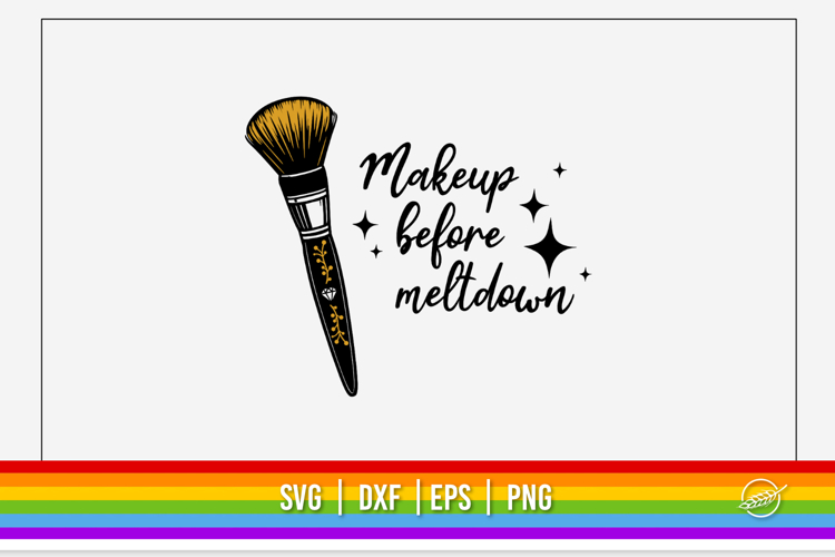 Drag Queen SVG, Makeup before meltdown