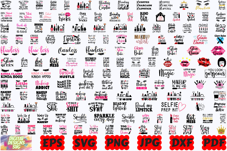 Makeup SVG | Beauty SVG | Mascara SVG | Cosmetics SVG | PNG